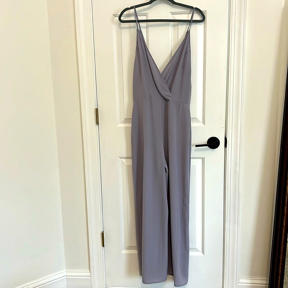 Soft grey lilac jumpsuit